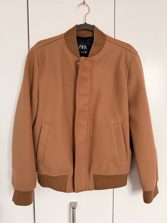 Zara Other - Zara Men's Camel/Tan Bomber Jacket